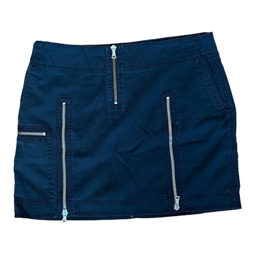 DKNY black jean skirt